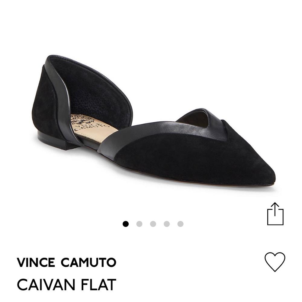 🏷NWT Vince Camuto Caivan Black Flat Shoes 6.5